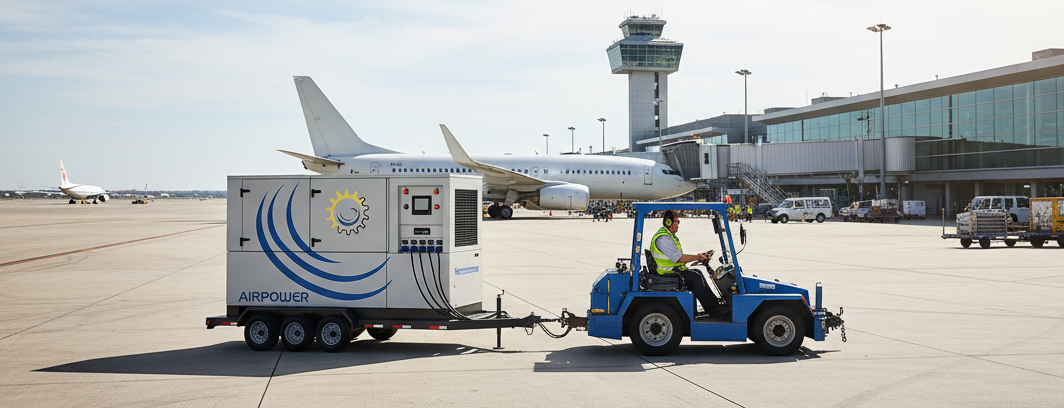 Towable trailer-mounted generator unit